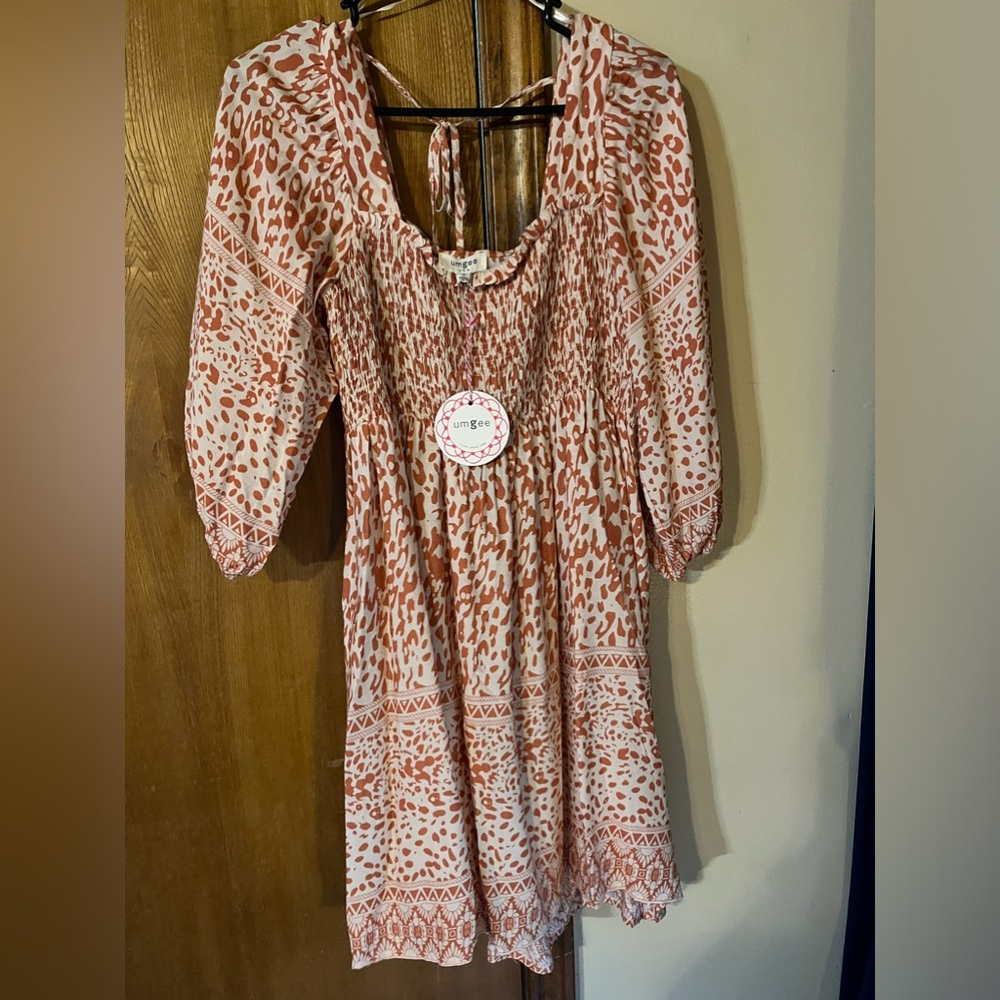 Umgee 3/4 Sleeve Dress Size: M